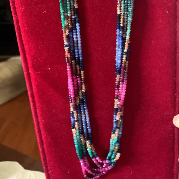 Semi precious stones multicoloured strand - Picture 5 of 6